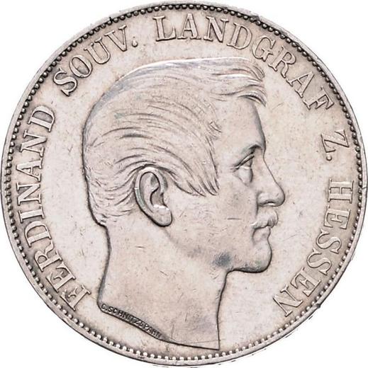 Аверс монеты - Талер 1861 года - цена серебряной монеты - Гессен-Гомбург, Фердинанд