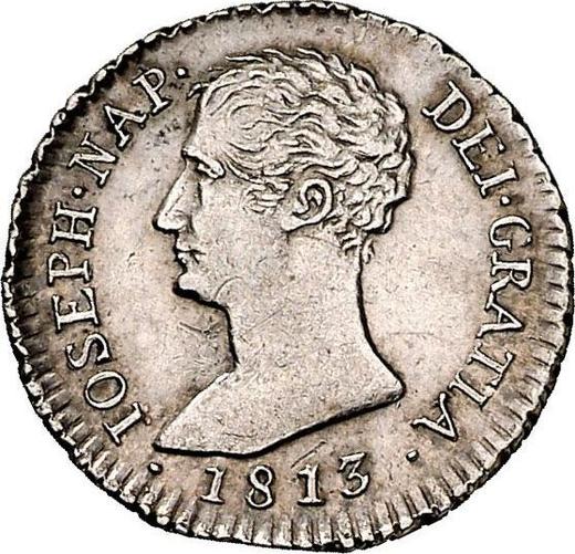 Avers 1 Real 1813 M RN - Silbermünze Wert - Spanien, Joseph Bonaparte