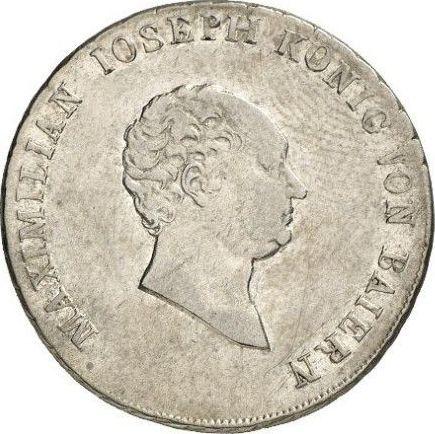Аверс монеты - 20 крейцеров 1818 года - цена серебряной монеты - Бавария, Максимилиан I