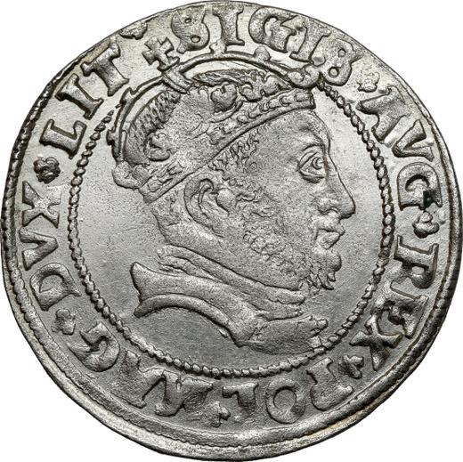 Awers monety - 1 grosz 1546 "Litwa" - cena srebrnej monety - Polska, Zygmunt II August