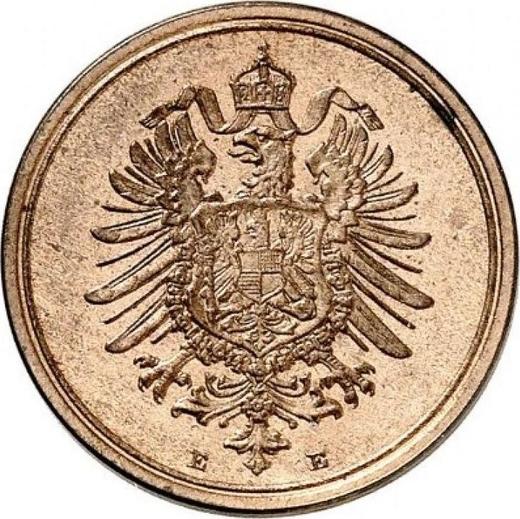 Reverse 1 Pfennig 1889 E "Type 1873-1889" -  Coin Value - Germany, German Empire