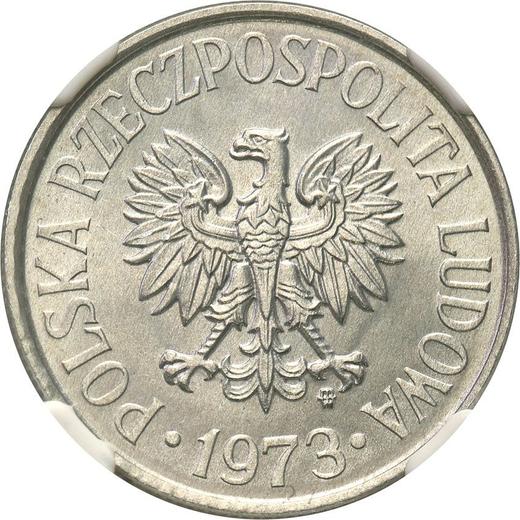 Anverso 50 groszy 1973 MW - valor de la moneda  - Polonia, República Popular