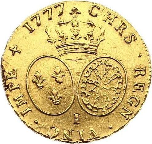 Реверс монеты - Двойной луидор 1777 года I Лимож - цена золотой монеты - Франция, Людовик XVI
