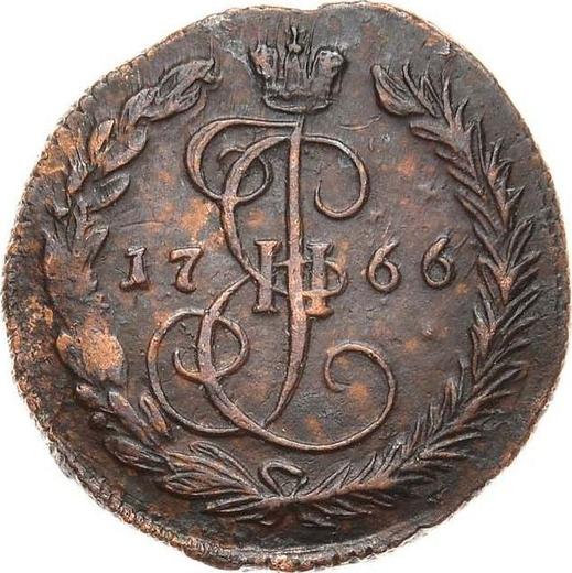 Реверс монеты - Денга 1766 года ЕМ - цена  монеты - Россия, Екатерина II