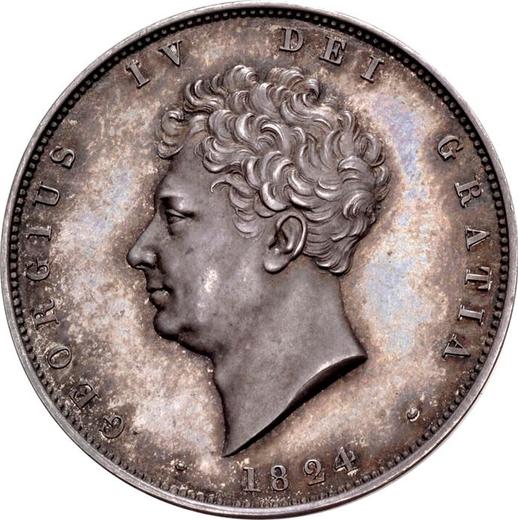 Avers Probe 1/2 Krone 1824 - Silbermünze Wert - Großbritannien, Georg IV