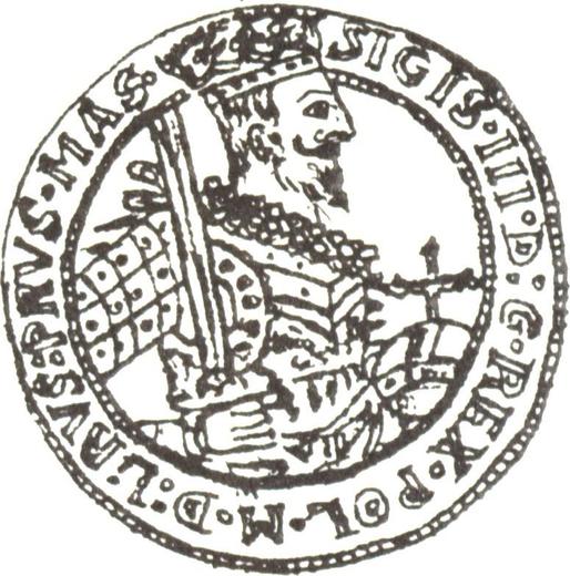 Аверс монеты - Полталера без года (1587-1632) II "Тип 1587-1630" - цена серебряной монеты - Польша, Сигизмунд III Ваза