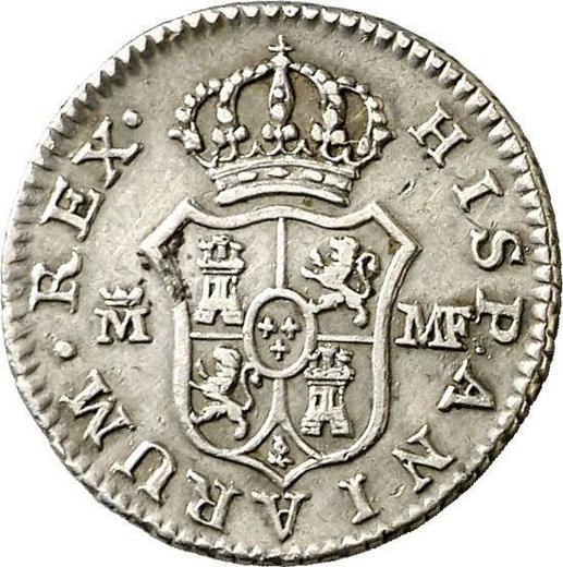 Реверс монеты - 1/2 реала 1799 года M MF - цена серебряной монеты - Испания, Карл IV