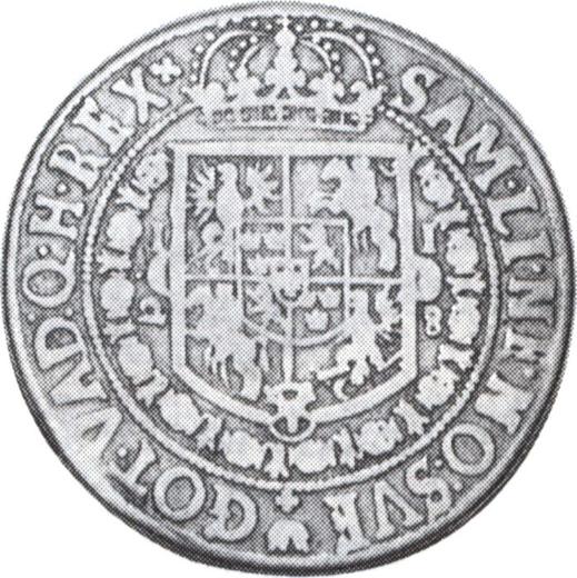 Реверс монеты - 1/4 талера 1628 года - цена серебряной монеты - Польша, Сигизмунд III Ваза