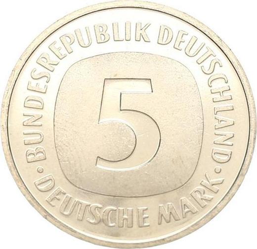 Anverso 5 marcos 1994 A - valor de la moneda  - Alemania, RFA