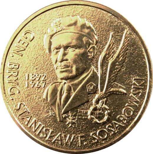 Реверс монеты - 2 злотых 2004 года MW RK "Генерал Станислав Сосабовский" - цена  монеты - Польша, III Республика после деноминации
