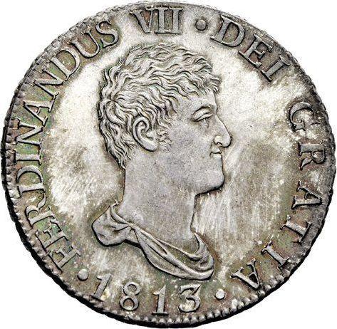 Anverso 8 reales 1813 M IJ "Tipo 1812-1814" - valor de la moneda de plata - España, Fernando VII