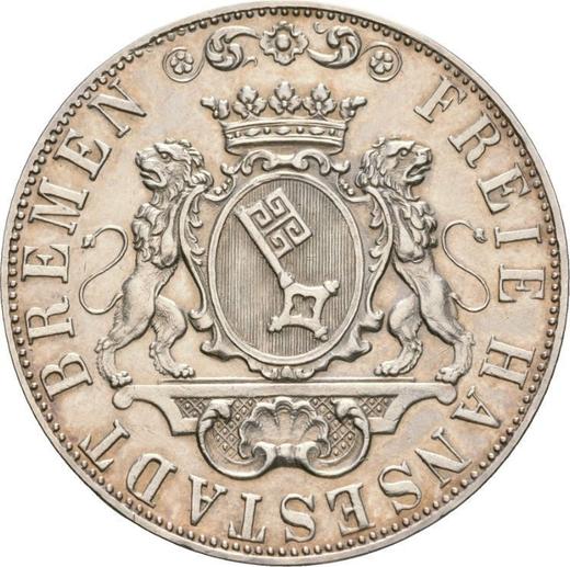 Anverso 36 grote 1859 "Tipo 1840-1859" - valor de la moneda de plata - Bremen, Ciudad libre hanseática