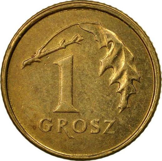 Rewers monety - 1 grosz 2005 MW - cena  monety - Polska, III RP po denominacji