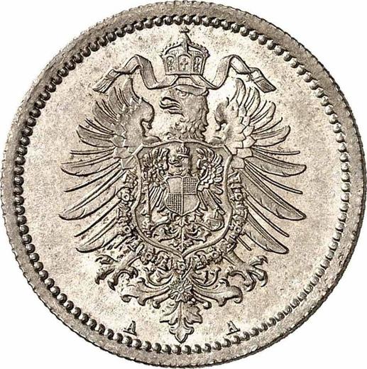Reverso 50 Pfennige 1876 A "Tipo 1875-1877" - valor de la moneda de plata - Alemania, Imperio alemán