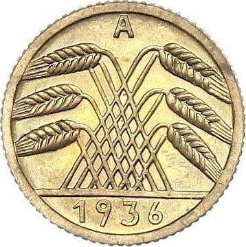 Reverso 5 Reichspfennigs 1936 A - valor de la moneda  - Alemania, República de Weimar