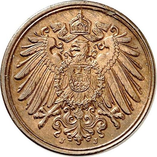 Reverso 1 Pfennig 1894 J "Tipo 1890-1916" - valor de la moneda  - Alemania, Imperio alemán
