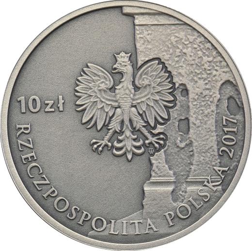 Аверс монеты - 10 злотых 2017 года MW "Вольская и Охотская резня" - цена серебряной монеты - Польша, III Республика после деноминации