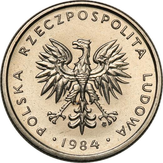 Аверс монеты - Пробные 10 злотых 1984 года MW Никель - цена  монеты - Польша, Народная Республика