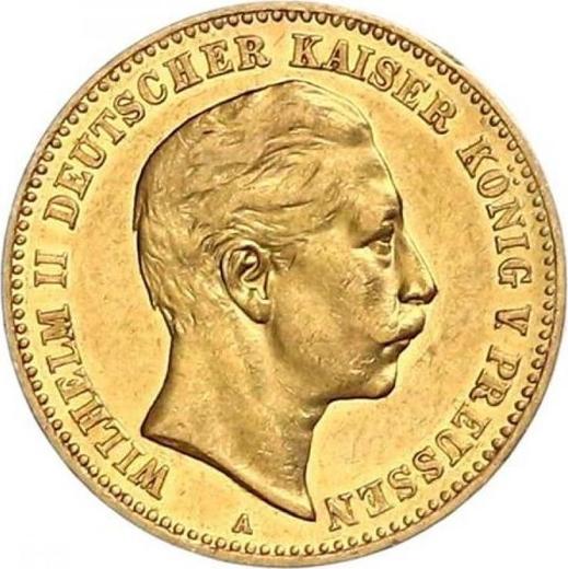 Anverso 10 marcos 1899 A "Prusia" - valor de la moneda de oro - Alemania, Imperio alemán