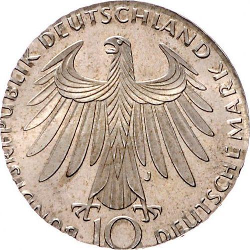 Reverse 10 Mark 1972 "Games of the XX Olympiad" Strike on 5 DM - Silver Coin Value - Germany, FRG