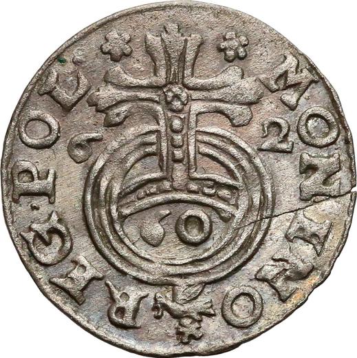 Аверс монеты - Полторак 1662 года "Надпись "60"" - цена серебряной монеты - Польша, Ян II Казимир