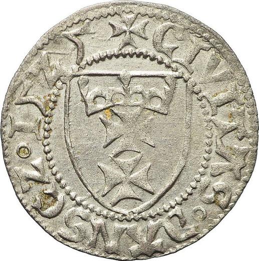 Аверс монеты - Шеляг 1525 года "Гданьск" - цена серебряной монеты - Польша, Сигизмунд I Старый