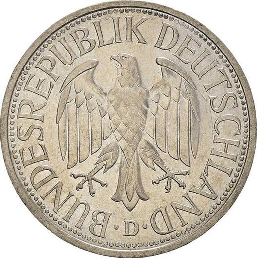 Rewers monety - 1 marka 1976 D - cena  monety - Niemcy, RFN