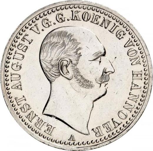 Awers monety - Talar 1840 A - cena srebrnej monety - Hanower, Ernest August I