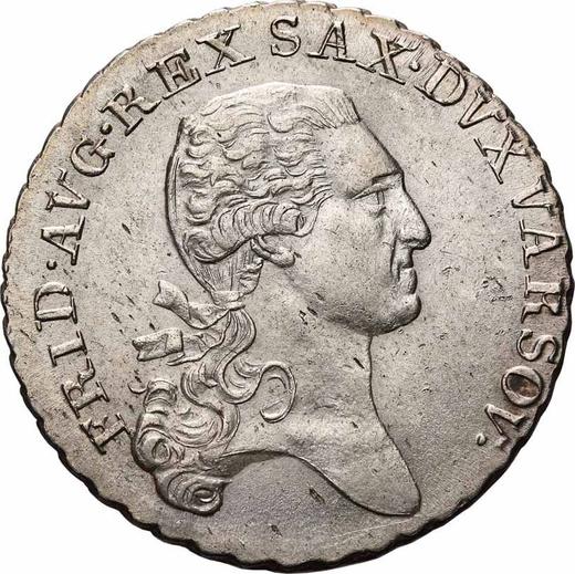 Аверс монеты - 1/3 талера 1814 года IB - цена серебряной монеты - Польша, Варшавское герцогство
