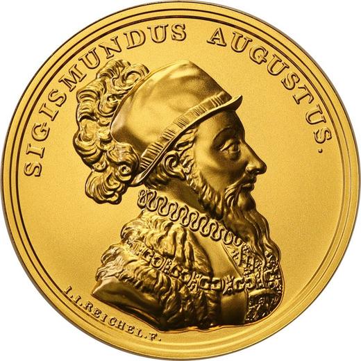 Reverso 500 eslotis 2017 MW "Segismundo II Augusto" - valor de la moneda de oro - Polonia, República moderna