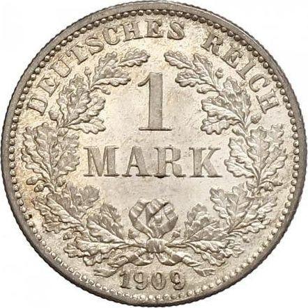 Anverso 1 marco 1909 G "Tipo 1891-1916" - valor de la moneda de plata - Alemania, Imperio alemán