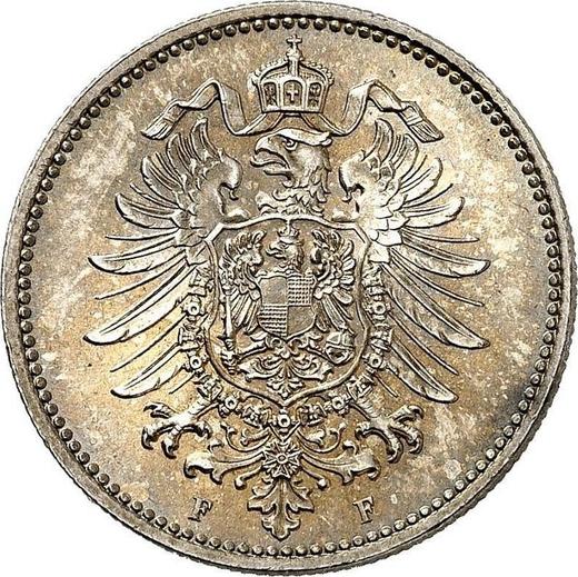 Rewers monety - 1 marka 1874 F "Typ 1873-1887" - cena srebrnej monety - Niemcy, Cesarstwo Niemieckie