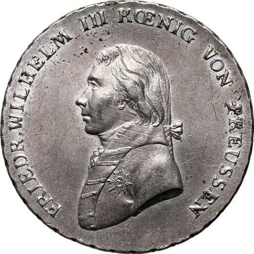 Аверс монеты - Талер 1801 года B - цена серебряной монеты - Пруссия, Фридрих Вильгельм III