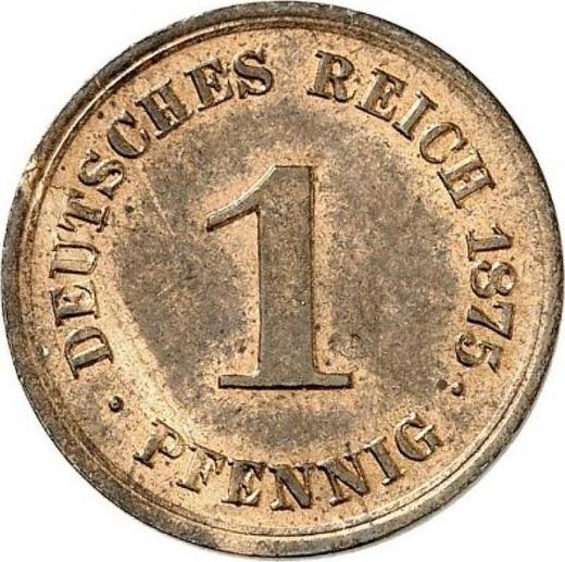 Obverse 1 Pfennig 1875 E "Type 1873-1889" -  Coin Value - Germany, German Empire