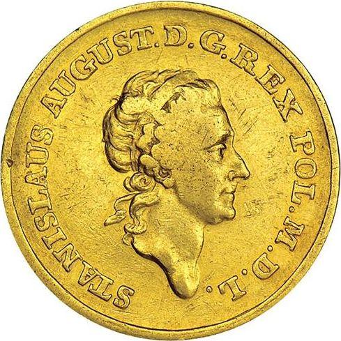 Аверс монеты - Пробная Двузлотовка (8 грошей) 1771 года Золото - цена золотой монеты - Польша, Станислав II Август
