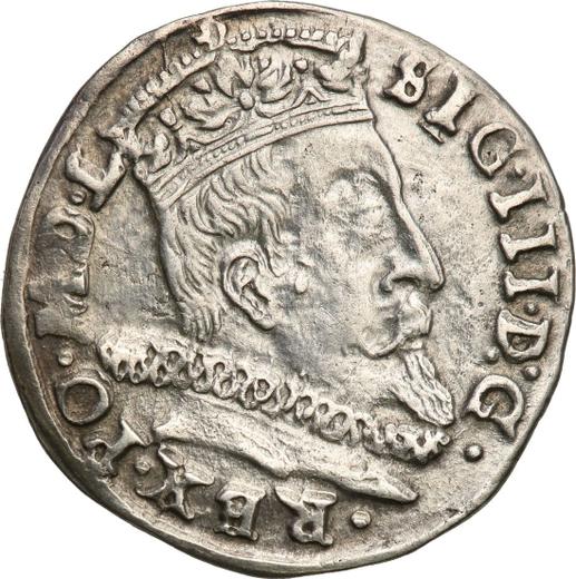 Anverso Trojak (3 groszy) 1598 "Lituania" - valor de la moneda de plata - Polonia, Segismundo III