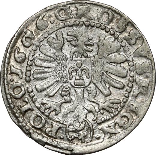 Реверс монеты - 1 грош 1606 года - цена серебряной монеты - Польша, Сигизмунд III Ваза