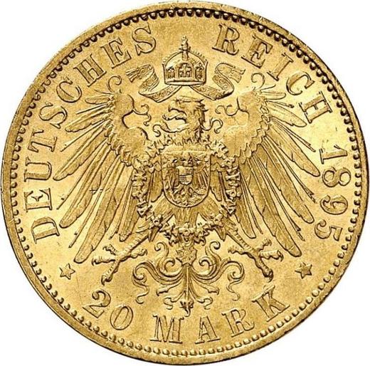 Reverse 20 Mark 1895 A "Prussia" - Germany, German Empire