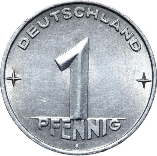 Anverso 1 Pfennig 1953 A - valor de la moneda  - Alemania, República Democrática Alemana (RDA)