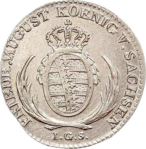 Аверс монеты - 1/24 талера 1823 года I.G.S. - цена серебряной монеты - Саксония-Альбертина, Фридрих Август I