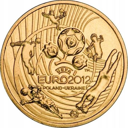 Reverso 2 eslotis 2012 MW "Campeonato Europeo de Fútbol - Eurocopa 2012" - valor de la moneda  - Polonia, República moderna