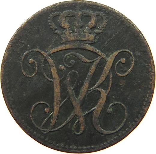 Awers monety - 4 heller 1822 - cena  monety - Hesja-Kassel, Wilhelm II