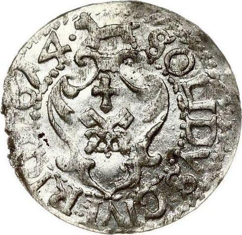 Реверс монеты - Шеляг 1614 года "Рига" - цена серебряной монеты - Польша, Сигизмунд III Ваза