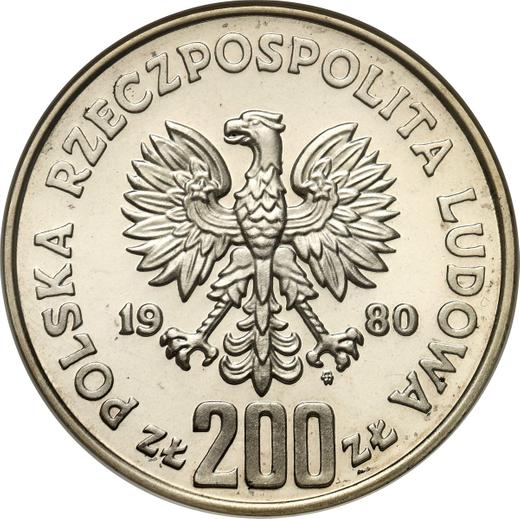 Аверс монеты - 200 злотых 1980 года MW "Казимир I Восстановитель" Серебро - цена серебряной монеты - Польша, Народная Республика