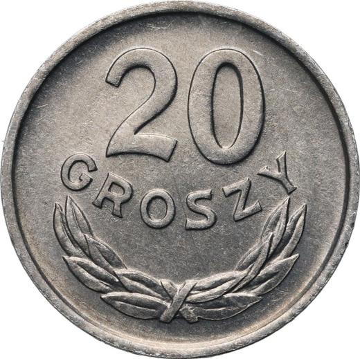 Rewers monety - 20 groszy 1963 - cena  monety - Polska, PRL