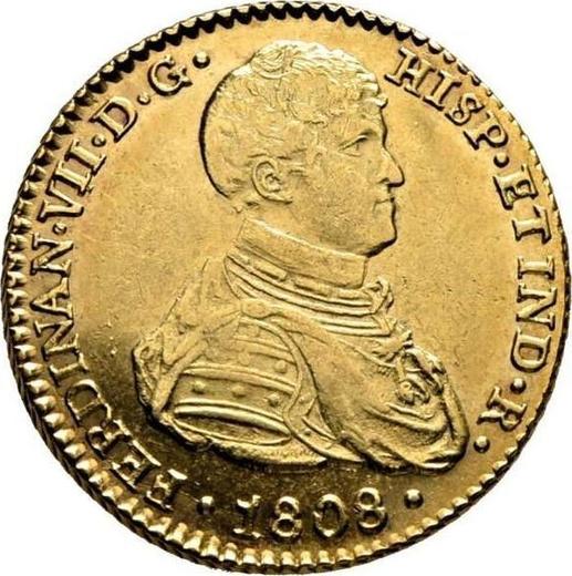 Awers monety - 2 escudo 1808 S CN - cena złotej monety - Hiszpania, Ferdynand VII