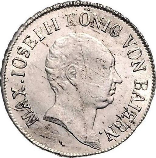 Аверс монеты - 6 крейцеров 1807 года - цена серебряной монеты - Бавария, Максимилиан I