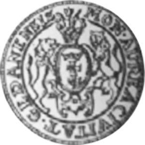 Rewers monety - Dwudukat ND (1674-1696) DL "Gdańsk" - cena złotej monety - Polska, Jan III Sobieski