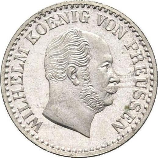 Аверс монеты - 1 серебряный грош 1869 года A - цена серебряной монеты - Пруссия, Вильгельм I