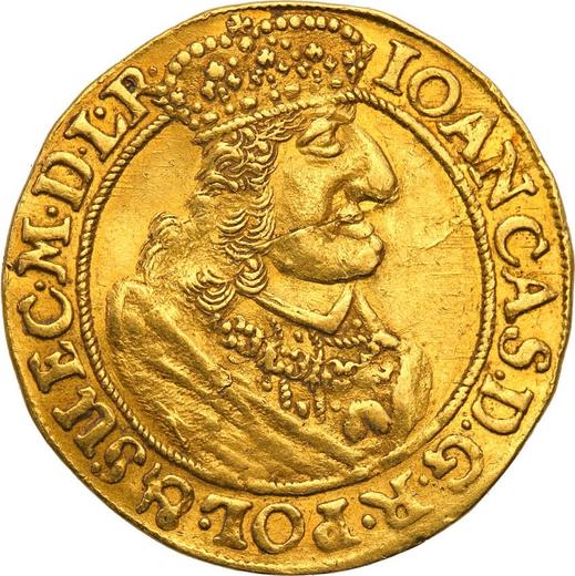Anverso Ducado 1657 DL "Gdańsk" - valor de la moneda de oro - Polonia, Juan II Casimiro